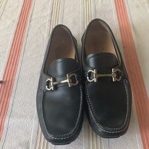 Salvatore Ferragamo Black Loafers